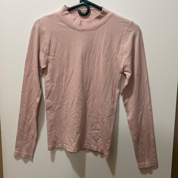 Free People Blush Pink Long Sleeve Medium Top - Picture 7 of 12